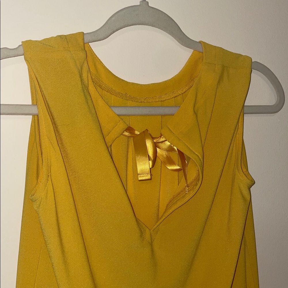 Yellow Sleeveless Women's Top